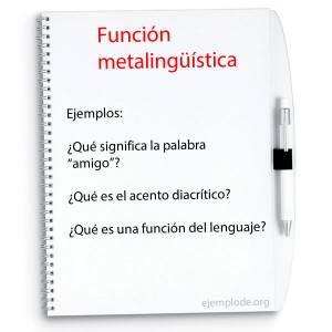 funcion metalinguistica