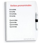 Ejemplo de verbos pronominales